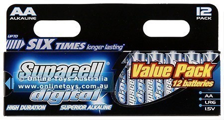 Supacell Batteries - Digital - 12 X AA