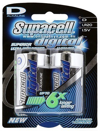 Supacell Batteries - Digital - 2 X D