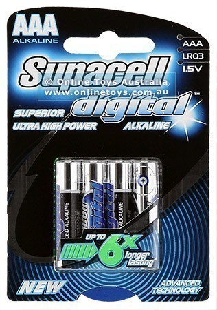 Supacell Batteries - Digital - 4 X AAA