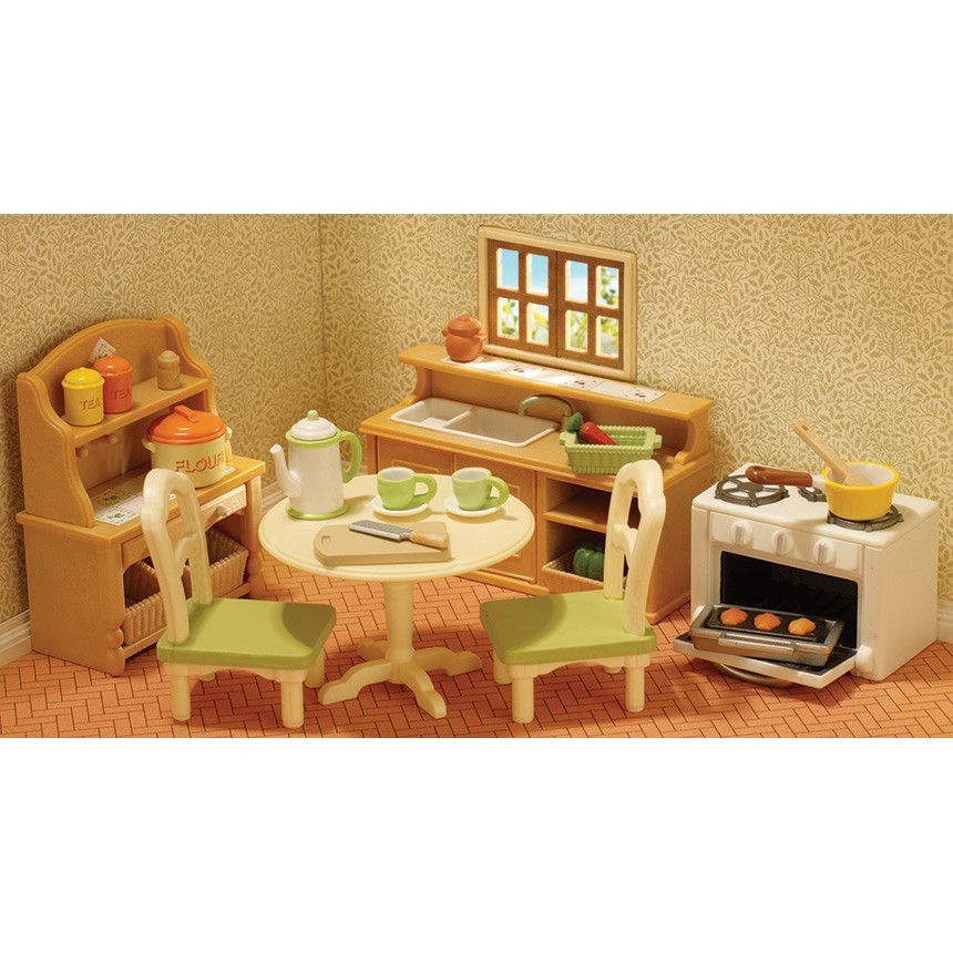 SYLVANIAN FAMILIES - 5442 - Le meuble de cuisine et accessoires - les meubles - Jeux SYLVANIAN FAMILIES - 5442 - Le meuble de cuisine et accessoires - les meubles - Jeux