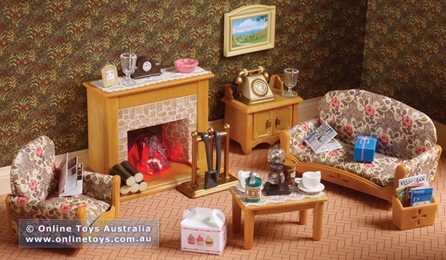 sylvanian country living room set