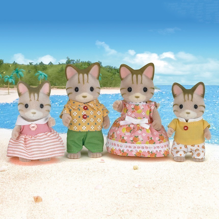 Sylvanian Families - Striped Cat Family SF5180