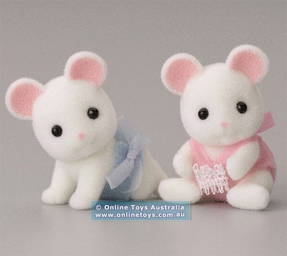 Sylvanian Families - White Mouse Twins SF5077