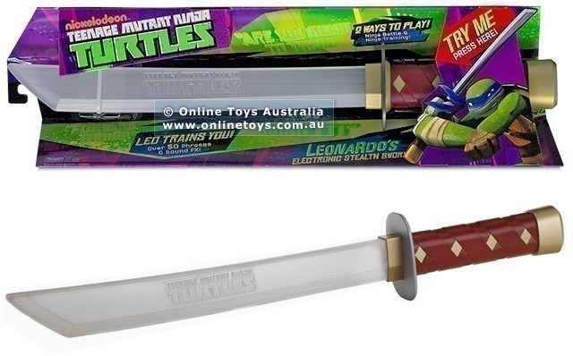 Teenage Mutant Ninja Turtles Leonardo s Electronic Stealth Sword Online Toys Australia