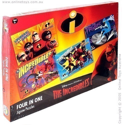 The Incredibles 4 in 1 Jigsaw Puzzle