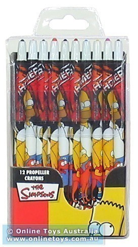 The Simpsons - 12 Propeller Crayons