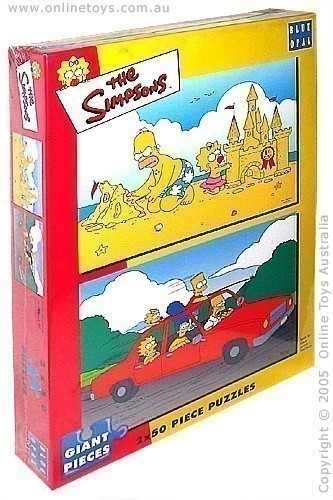 The Simpsons 2X50 Piece Jigsaw Puzzle