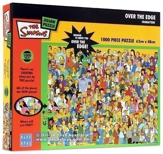 The Simpsons Jigsaw Puzzle - Over The Edge Characters - 1000 Pce