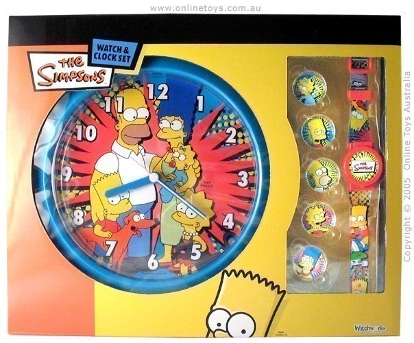 The Simpsons Watch And Clock Gift Set