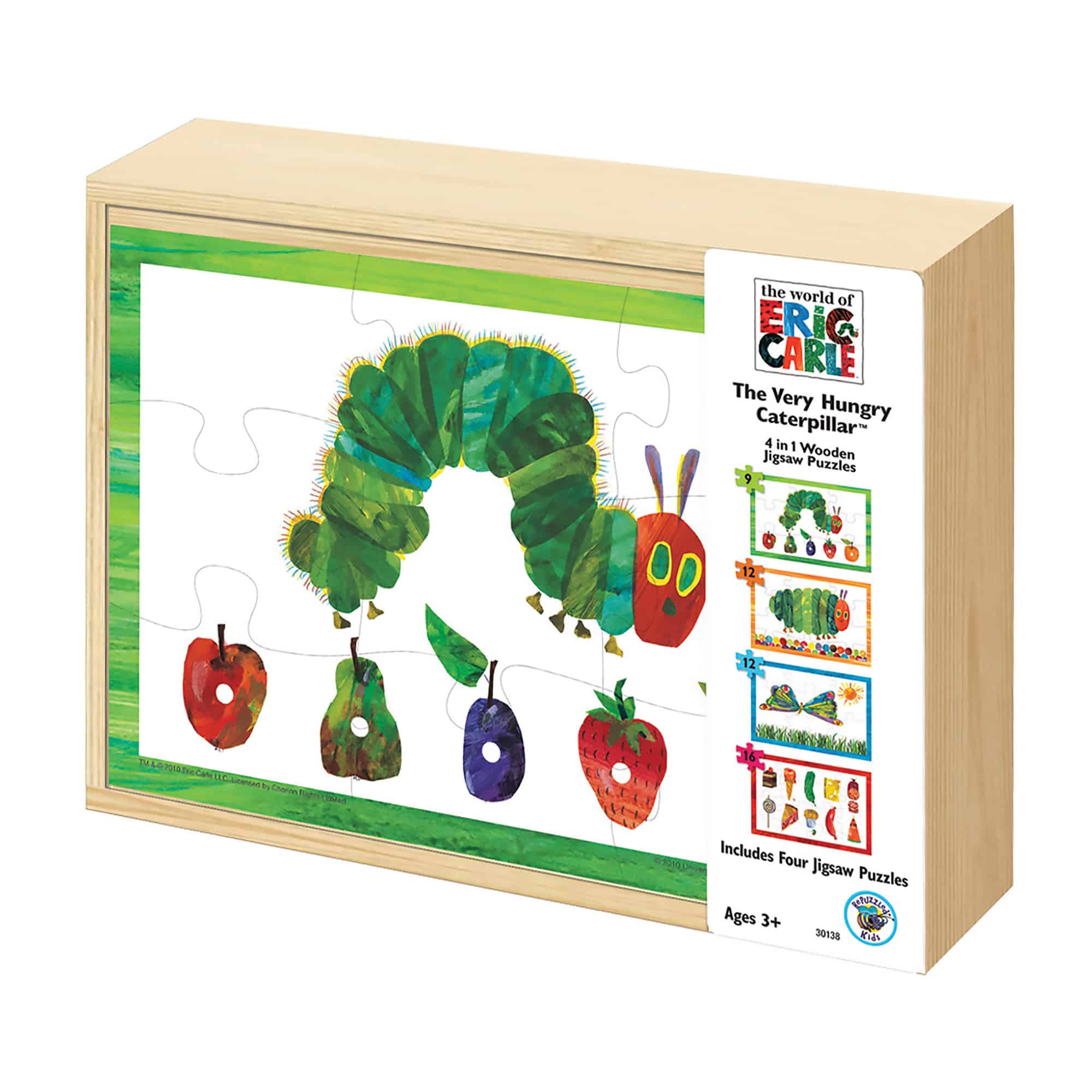 The Very Hungry Caterpillar - 4 in 1 Wooden Jigsaw Puzzle
