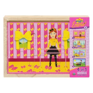 The Wiggles - Emma 4-in-1 Wooden Jigsaw Puzzle