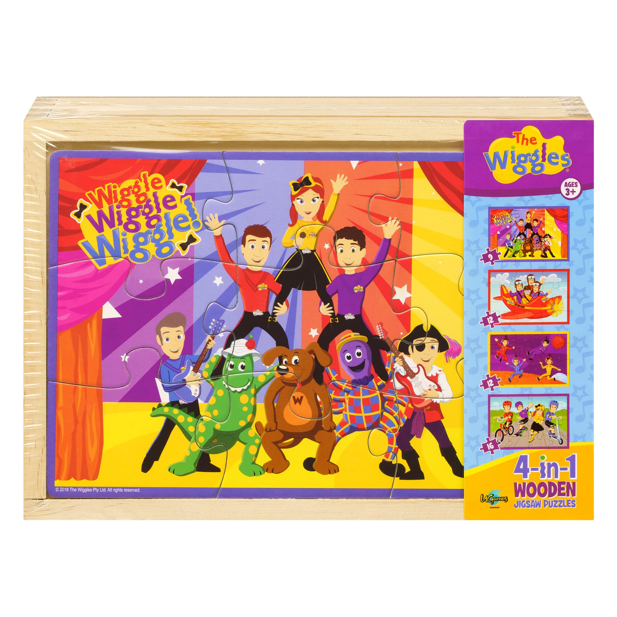 The Wiggles - Wiggles 4-in-1 Wooden Jigsaw Puzzle