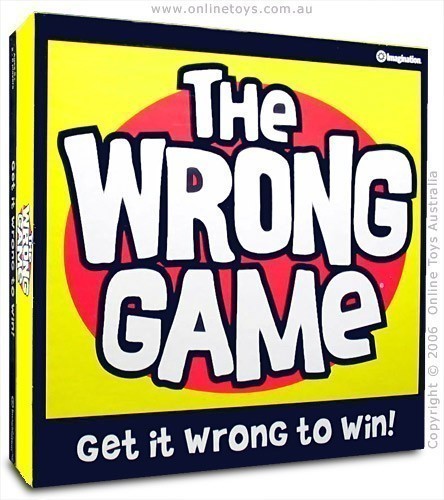 The Wrong Game - Get It Wrong To Win