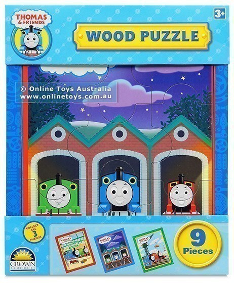 Thomas and Friends - 9 Piece Wooden Puzzle - Under Cover at Night