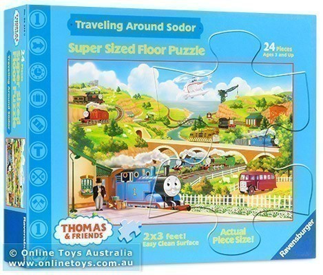 Thomas and Friends - Traveling Around Sodor - 24 Piece Super Sized Puzzle