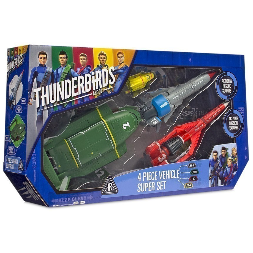 Thunderbirds Are GO - 4-Piece Vehicle Super Set