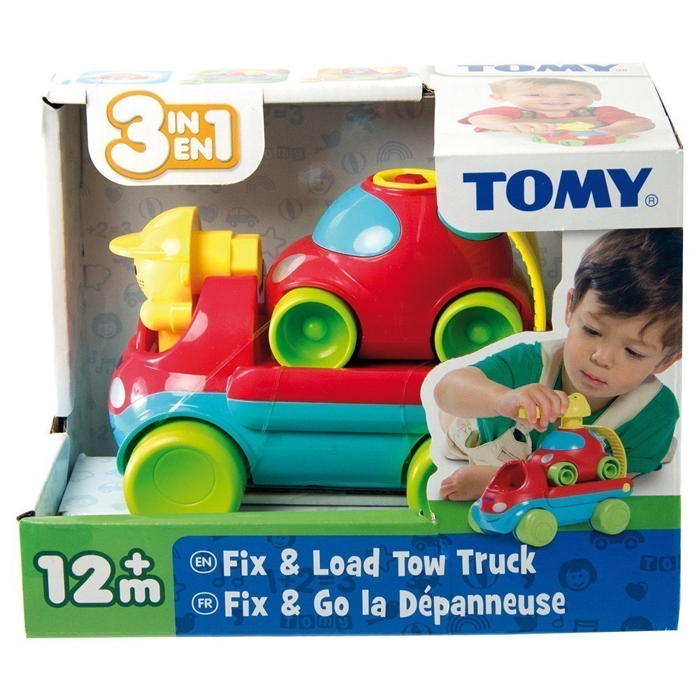 Tomy - 3-in-1 Fix & Load Tow Truck