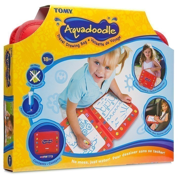 Tomy AquaDoodle - Travel Drawing Bag - Red