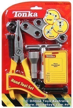 Tonka Hand Tools - Long Nose Pliers and T-Handle Socket Wrench Set