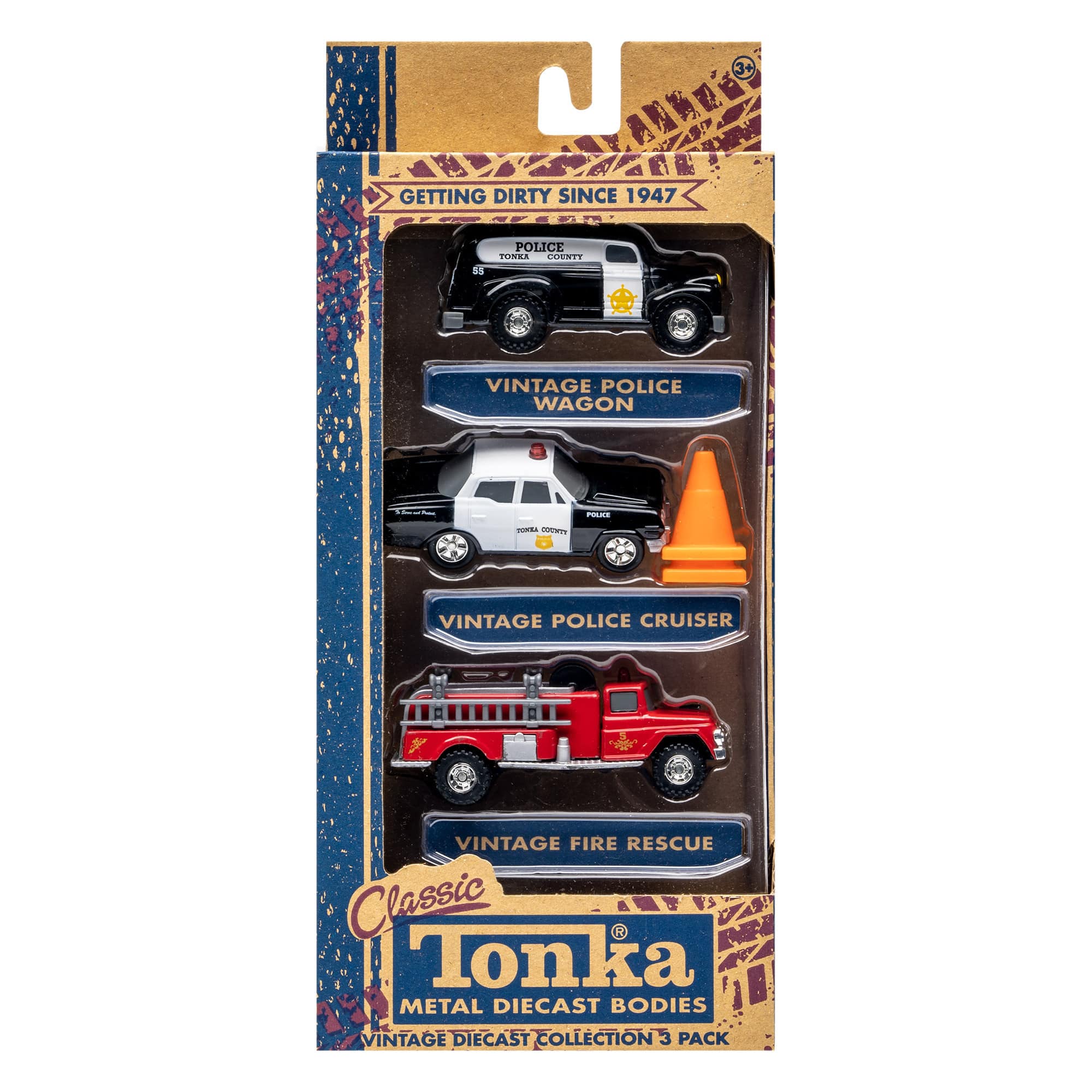 Tonka - Vintage Die-Cast Collection - 3-Pack Assortment B