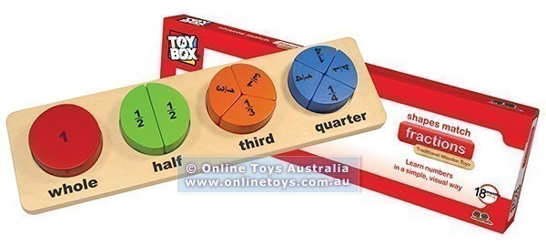 Toy Box - Shapes Match - Fractions