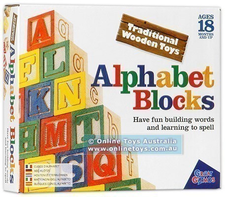 Traditional Wooden Toys - Alphabet Blocks