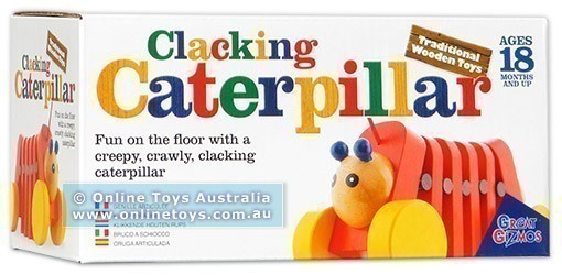 Traditional Wooden Toys - Clacking Caterpillar