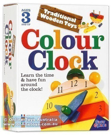 Traditional Wooden Toys - Colour Clock