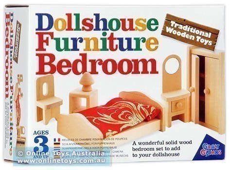 Traditional Wooden Toys - Dollhouse Furniture - Bedroom