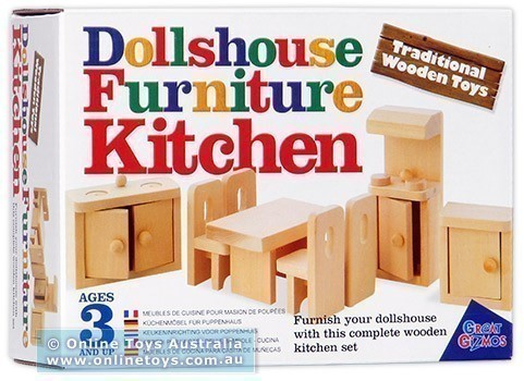 Traditional Wooden Toys - Dollhouse Furniture - Kitchen