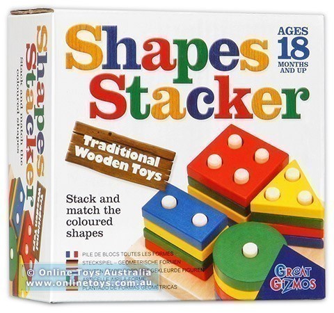 Traditional Wooden Toys - Shapes Stacker
