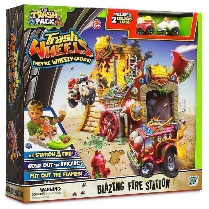 Trash Pack - Trash Wheels - Blazing Fire Station