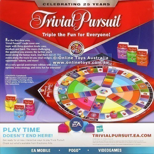 Trivial Pursuit - 25th Anniversary Edition - Back
