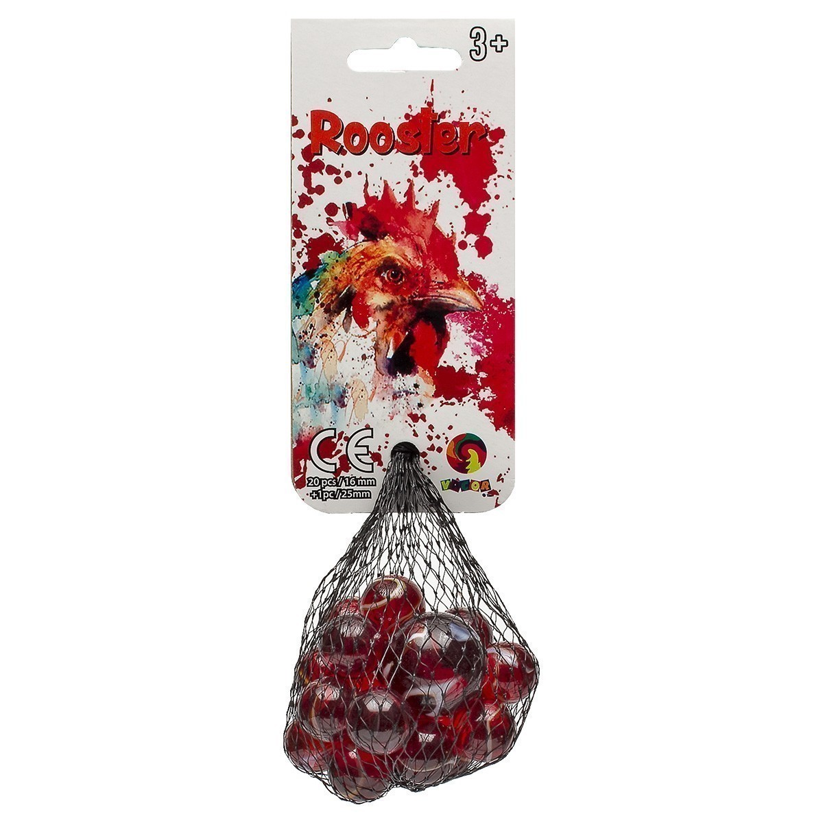 Vacor 16mm Glass Marbles - Best Seller Collection - Rooster