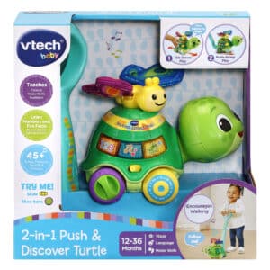 Vtech Baby - 2-in-1 Push & Discover Turtle