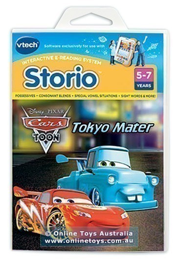 Vtech - Storio Interactive E-Reading Cartridge - Disney Cars Toon - Tokyo Mater