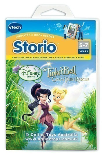 Vtech - Storio Interactive E-Reading Cartridge - Disney Fairies Tinker Bell - The Great Fairy Rescue