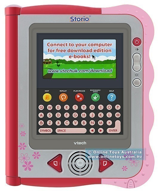 Vtech - Storio Interactive E-Reading Console - Pink with Dora Cartridge