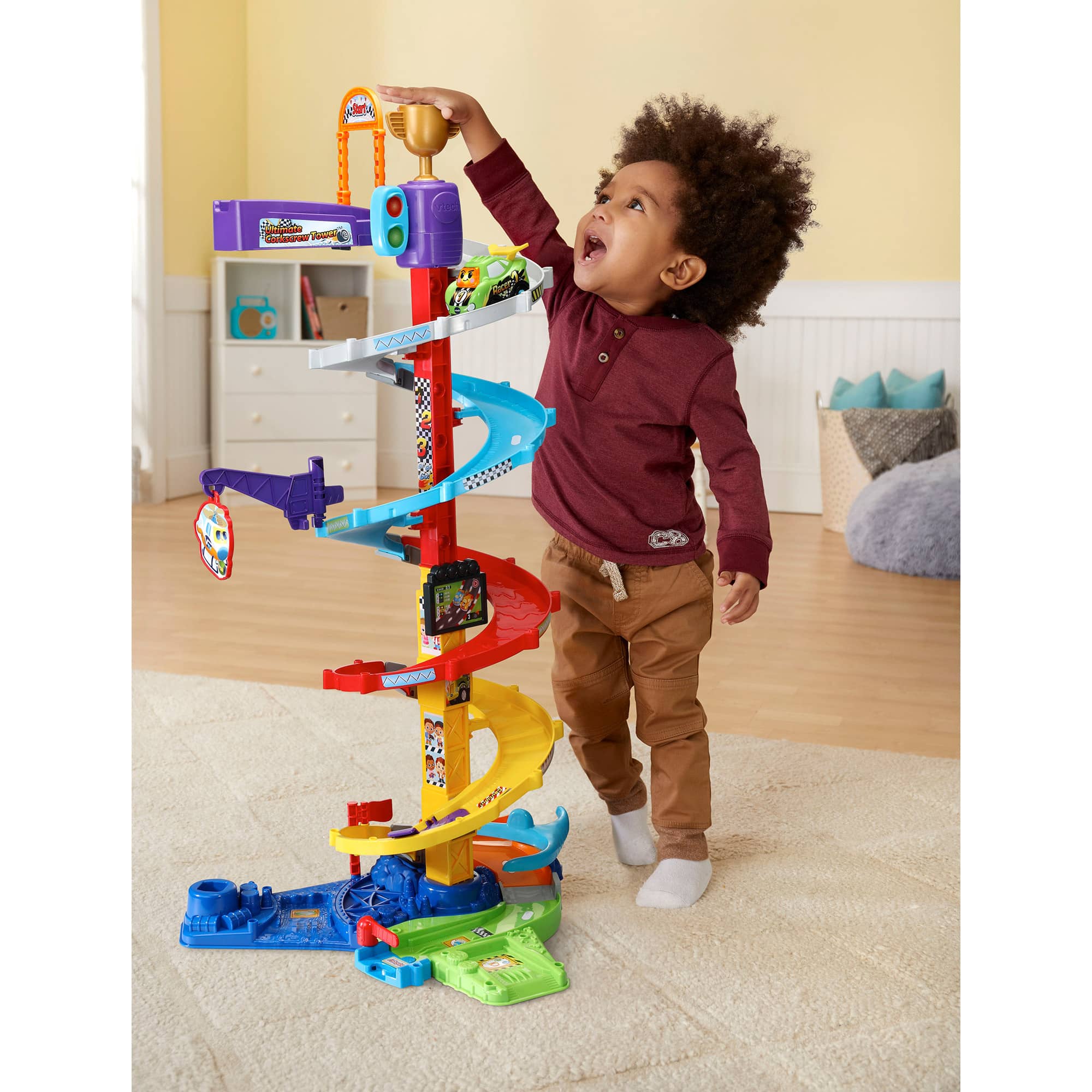 12 + Months VTech Toot Toot Drivers Twist And Race Tower 