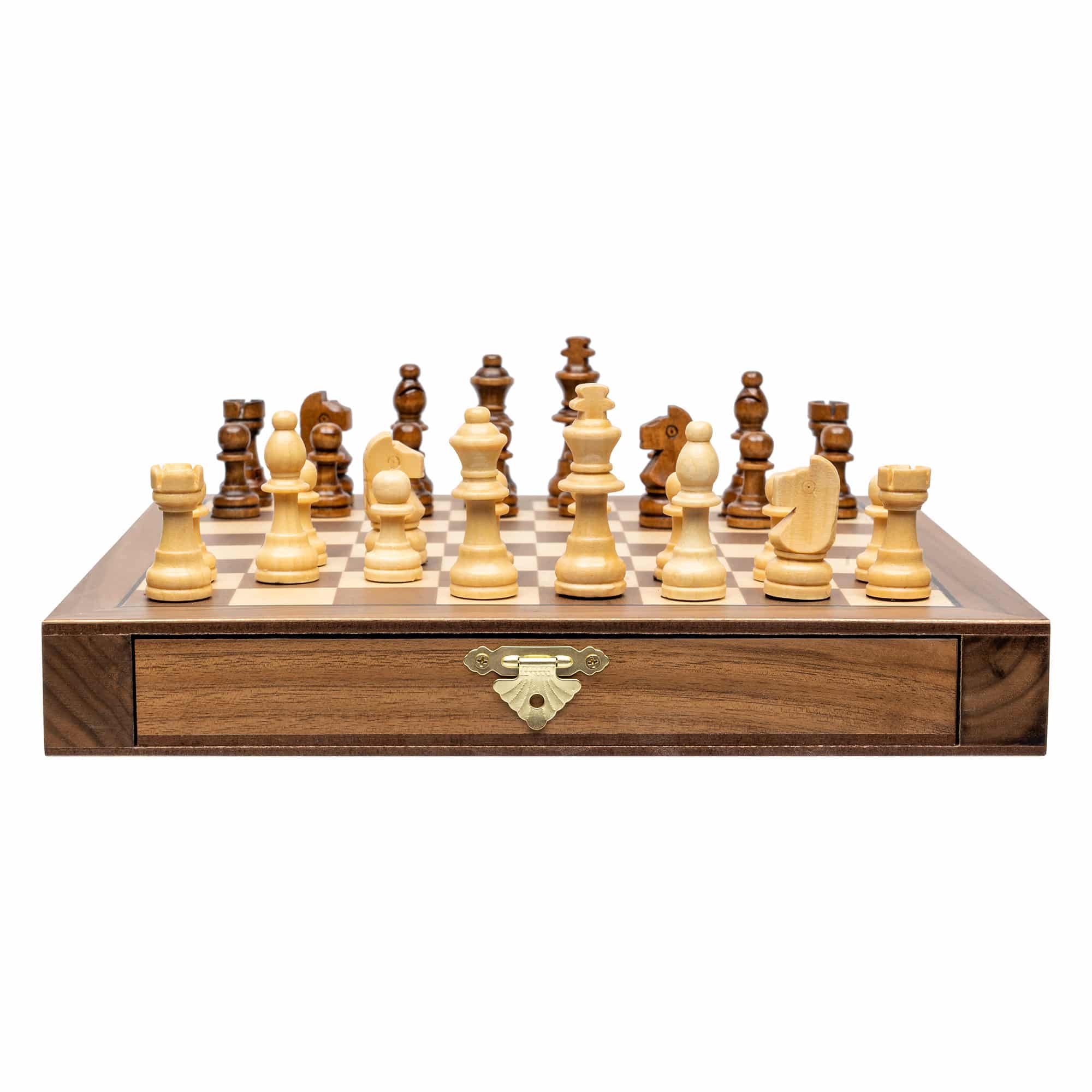 Walnut Magnetic Chess Set - 25cm