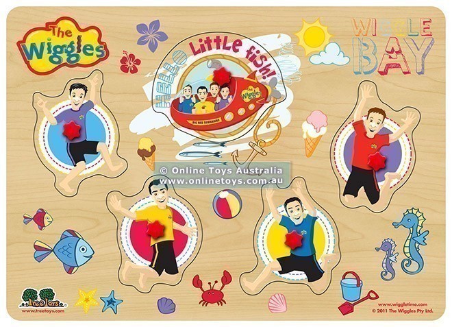 Wiggles - 5 Piece Peg Puzzle - Wiggle Bay