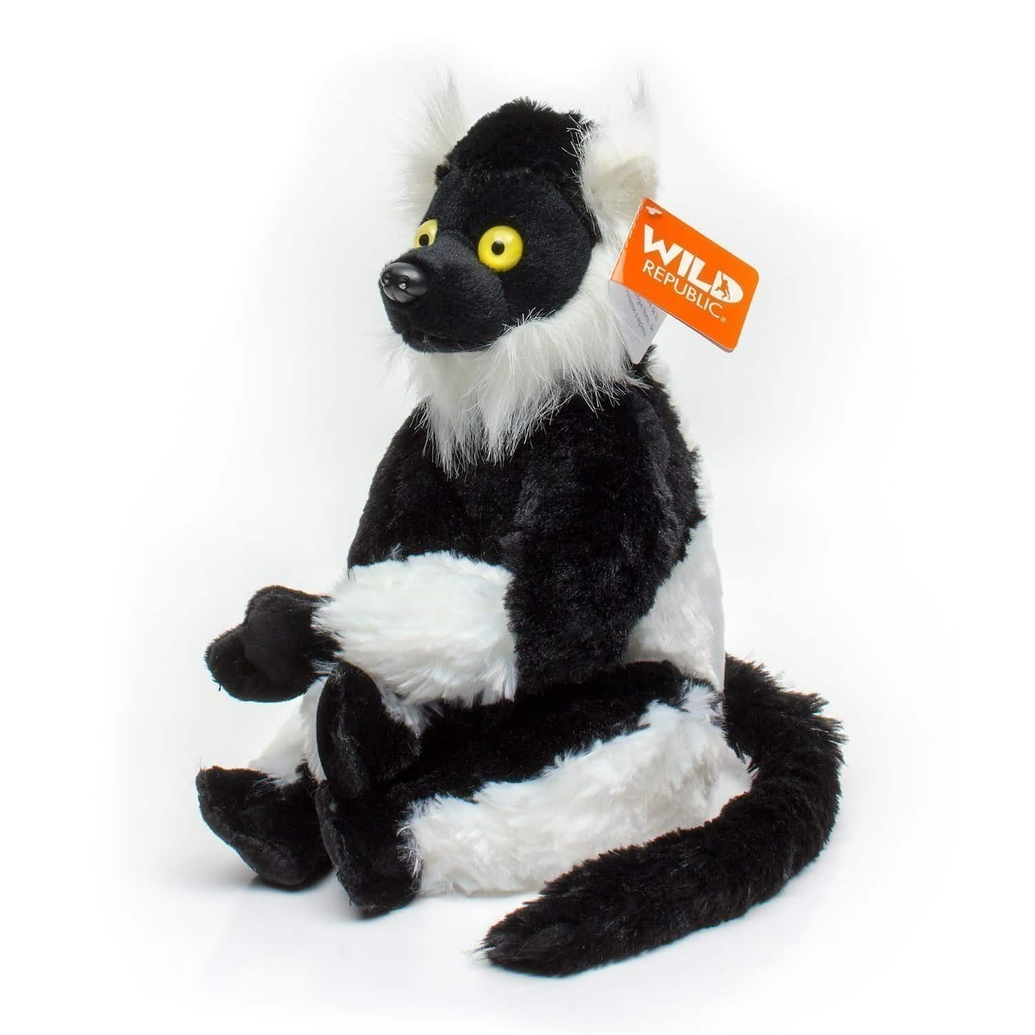 Wild Republic - Cuddlekins - Black & White Lemur