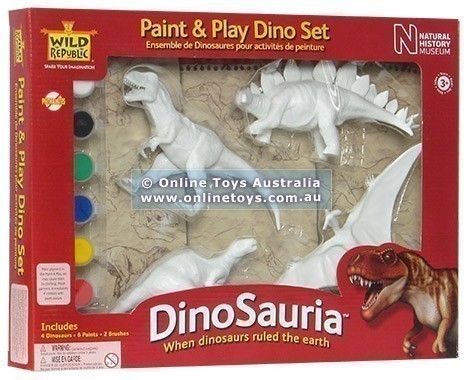 Wild Republic - Dinosauria Paint and Play Dino Set #2