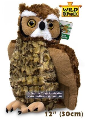 Wild Republic - Great Horned Owl 30cm Plush