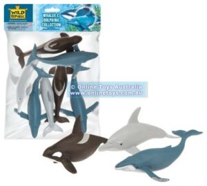 Wild Republic - Large Plastic Whales and Dolphins Collection