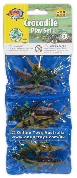 Wild Republic Plastic Mini Crocodile Play Set