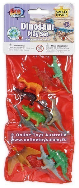 Wild Republic - Plastic Mini Dinosaur Play Set