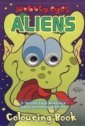 Wobbly Eyes Colouring Book - Aliens