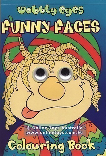 Wobbly Eyes Colouring Book - Funny Faces