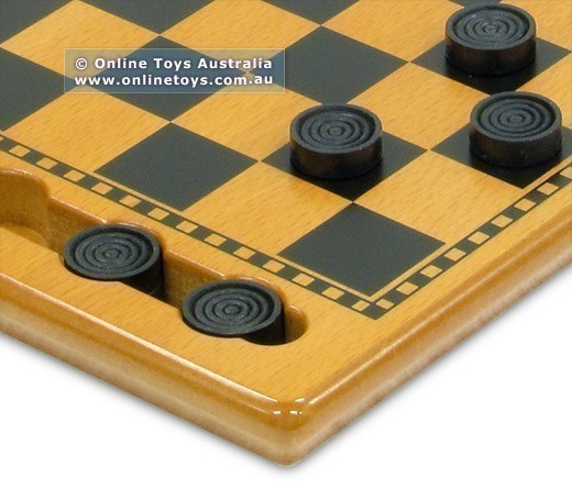 Wooden Checker Board and Pieces